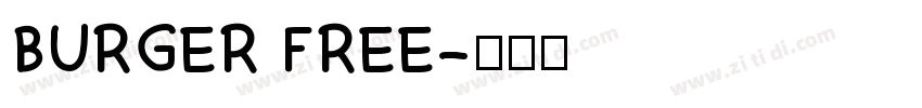 BURGER FREE字体转换